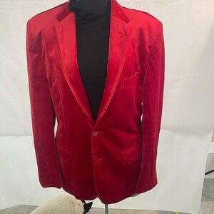 Men's Red Velvet Linea Umo Blazer Size 38 Regular